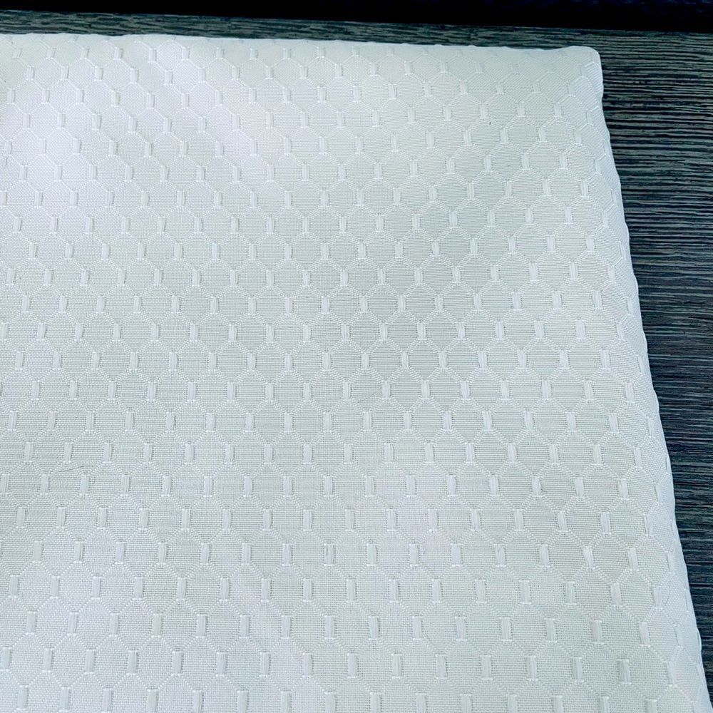 Ivory White Diamond Pattern Long Tablecloth